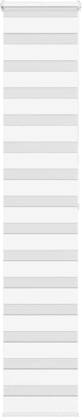 vidaXL - Store enrouleur Zebra - 45x200 - cm - largeur du tissu - 40,9 - cm - polyester - blanc