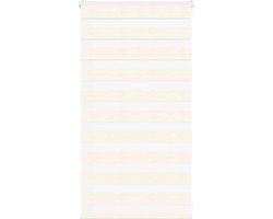 vidaXL - Zebra - rolgordijn - 80x100 - cm - stofbreedte - 75,9 - cm - marmerbeige