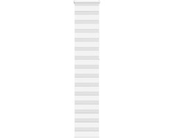 vidaXL - Zebra - rolgordijn - 45x230 - cm - stofbreedte - 40,9 - cm - polyester - wit