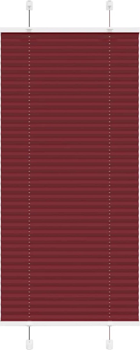 vidaXL - Plissé - rolgordijn - 55x150 - cm - stofbreedte - 54,4 - cm - bordeauxrood