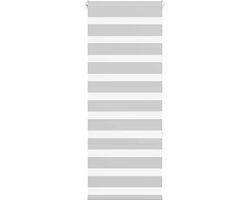 vidaXL - Zebra - rolgordijn - 65x150 - cm - stofbreedte - 60,9 - cm - lichtgrijs