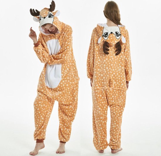 Grenouillère cerf taille 134/140 - Animaux - Déguisement - enfants - garçons - filles - Combinaison maison - Carnaval