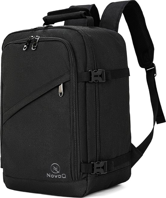 NovaQ Handbagage 40x30x20 - Cabin - Underseater - Transavia, TUI, Wizzair, Eurowings, Easyjet - 20 ltr Compacte Reis Rugzak - Dames & Heren