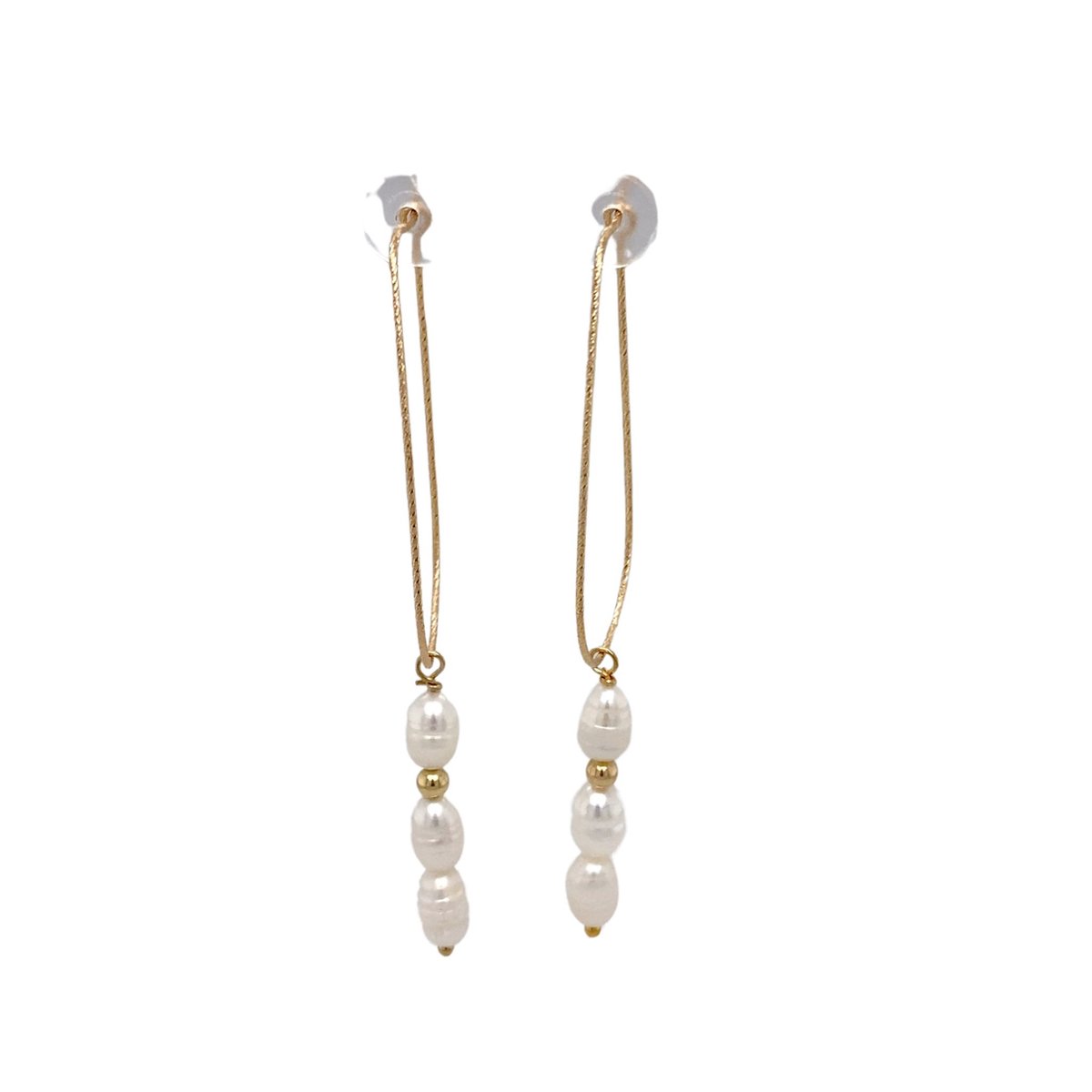 Pat's Jewels Oorbellen - Oorbellen Dames - Minimalistische Oorbellen - Goud - Parel