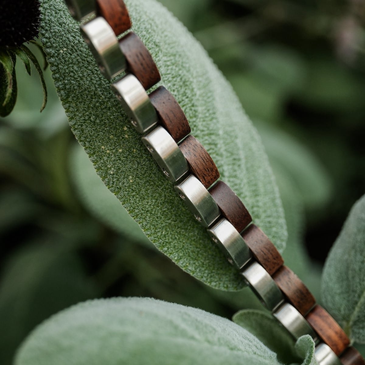 Bracelet Holzkern Duet (noyer-or rose) bol