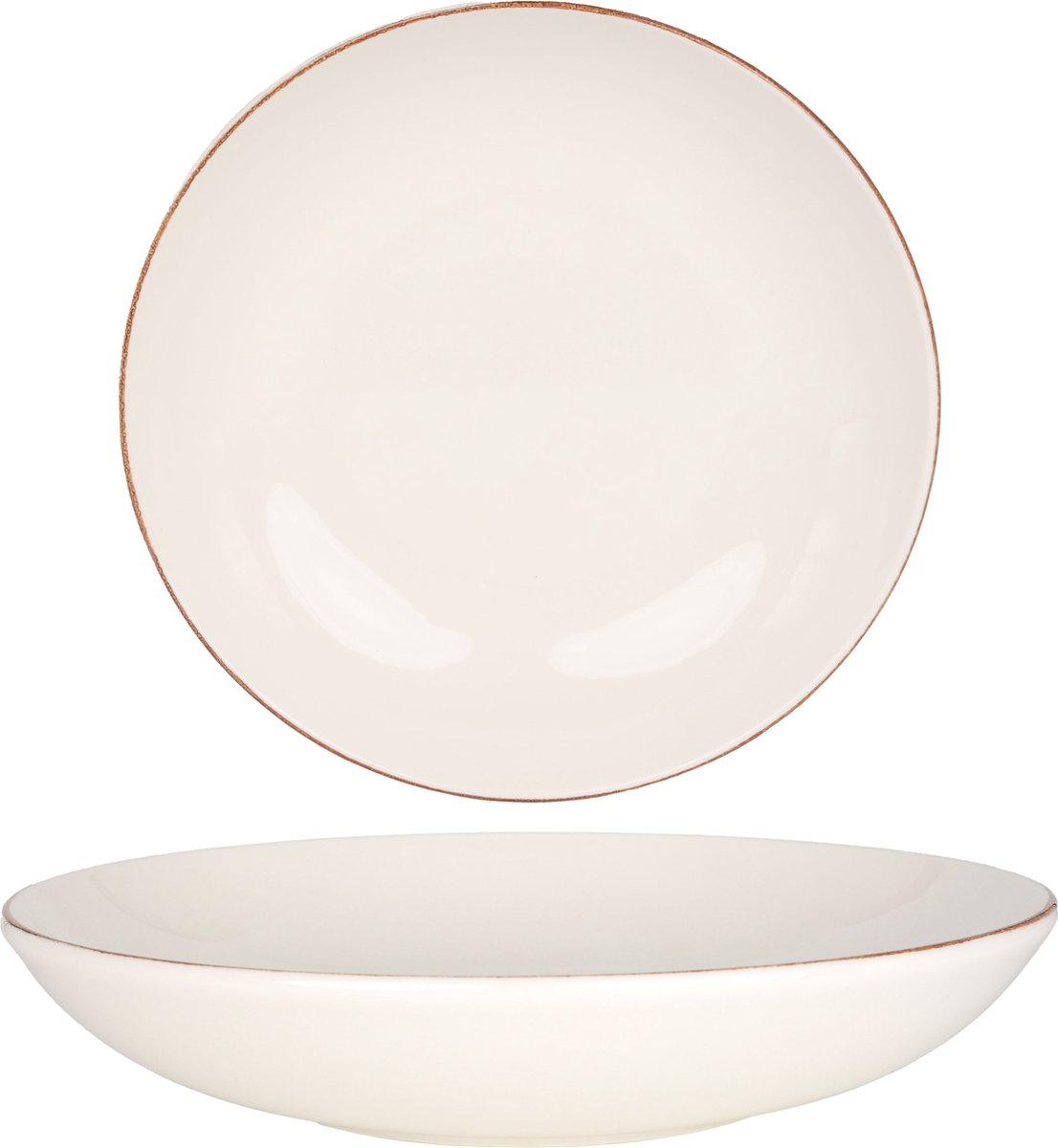 Bonna Diepbord - Retro - Porselein - 25 cm (1300cc) - set van 6