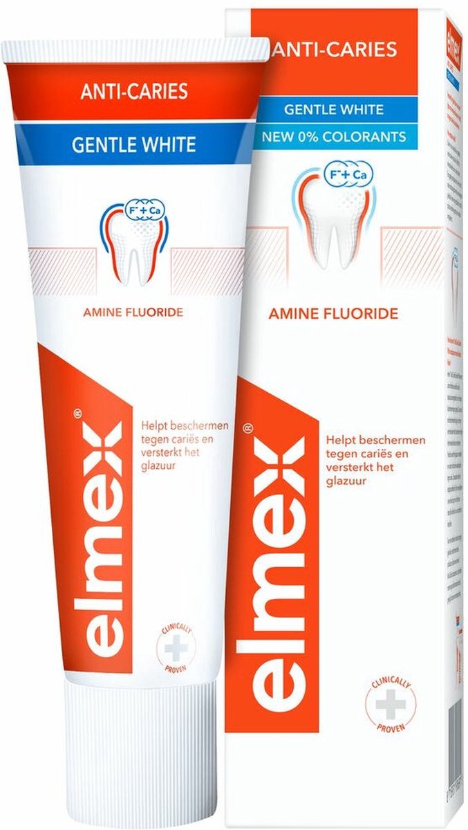 Goedkoopste Elmex Anti Caries Whitening Tandpasta - 12x75ml - Voordeelverpakking