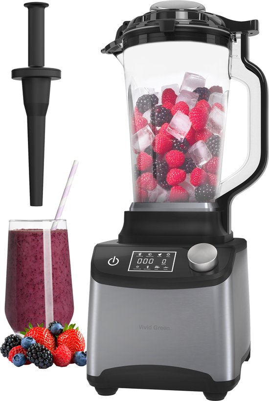 Vivid Green Power Blender met Digitaal Display