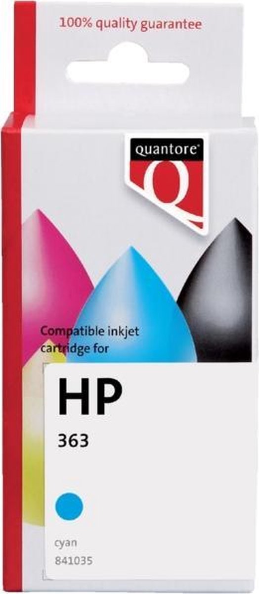 Inktcartridge quantore hp 363 c8771ee blauw | 1 stuk