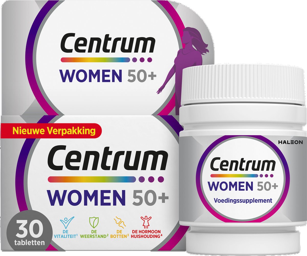 Goedkoopste Centrum - Women 50 - Multivitaminen - Tabletten - 30 stuks