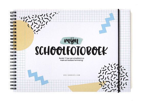Schoolfotoboek A4 Klassenfoto album Jongens Fotoalbum schooljaren schooljarenboek met ringband en softcover