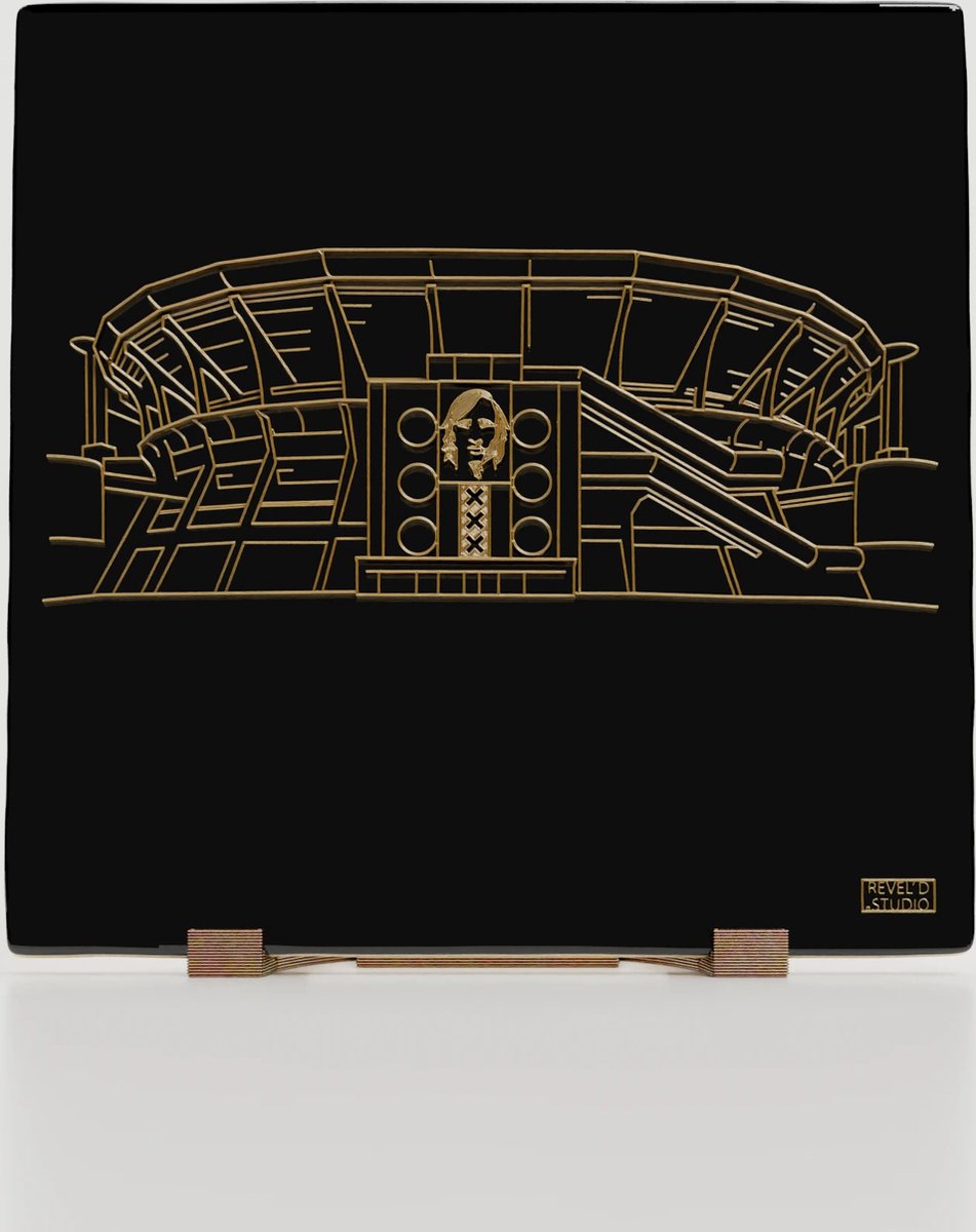 Johan Cruijff ArenA - Amsterdam - Tegel (3D-Print) inclusief houder - Ajax Amsterdam