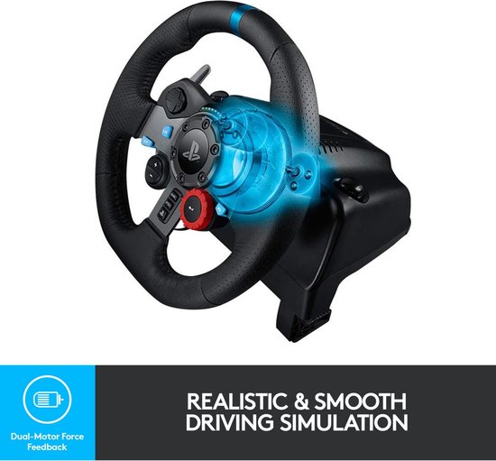 Logitech G29 - Gaming Stuurwiel - Driving Force - Racing + Pedalen - PS4, PS5 & PC