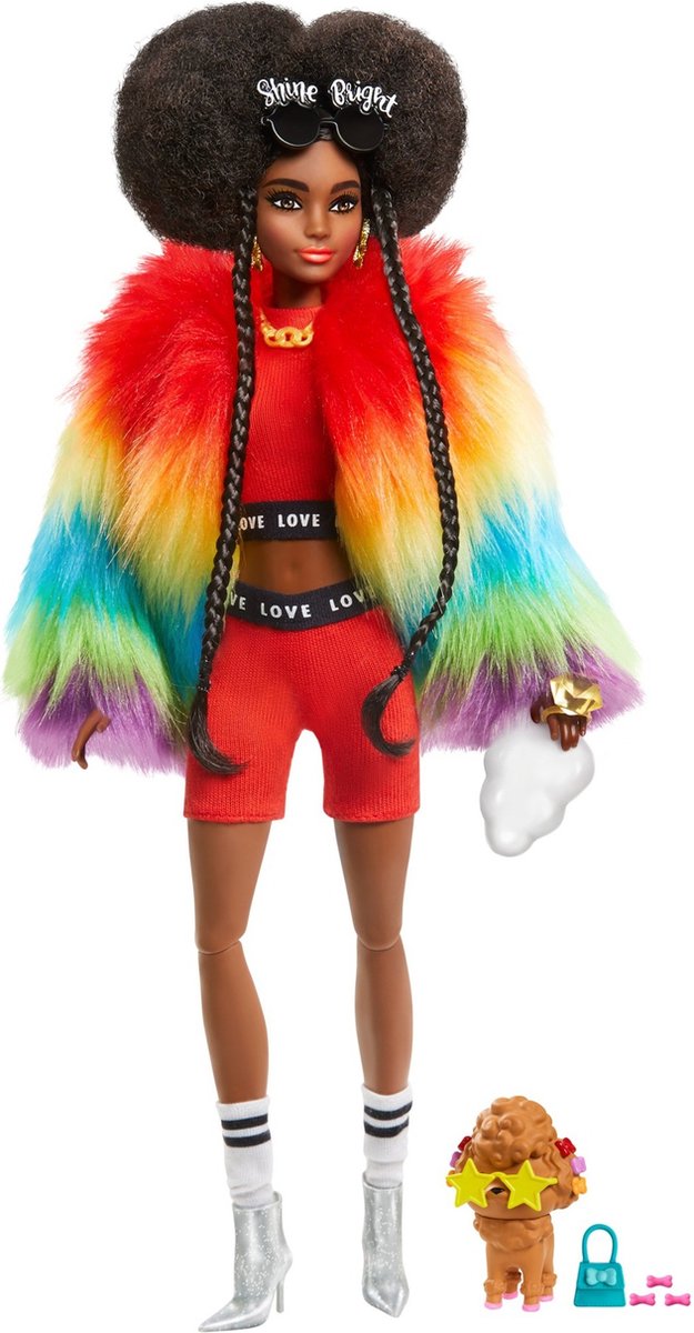 Barbie Extra Pop 2 Regenboogjas - Modepop