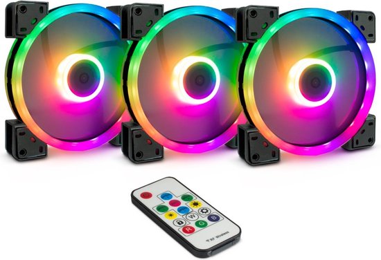 Inter-Tech L�fter 140*140*25 ARGUS RGB-FAN SET RS-14 retail