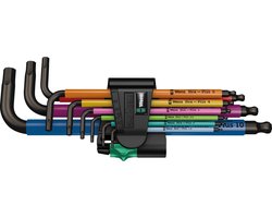 Wera 05073593001 950 SPKL/9 SM N SB 9 Delige Hex-plus multicolour inbussleutel - 1.5-10mm