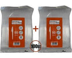 x 100 Messen Herbruikbaar Bestek – BPA Vrij – Vaatwasbestendig Milieuvriendelijk