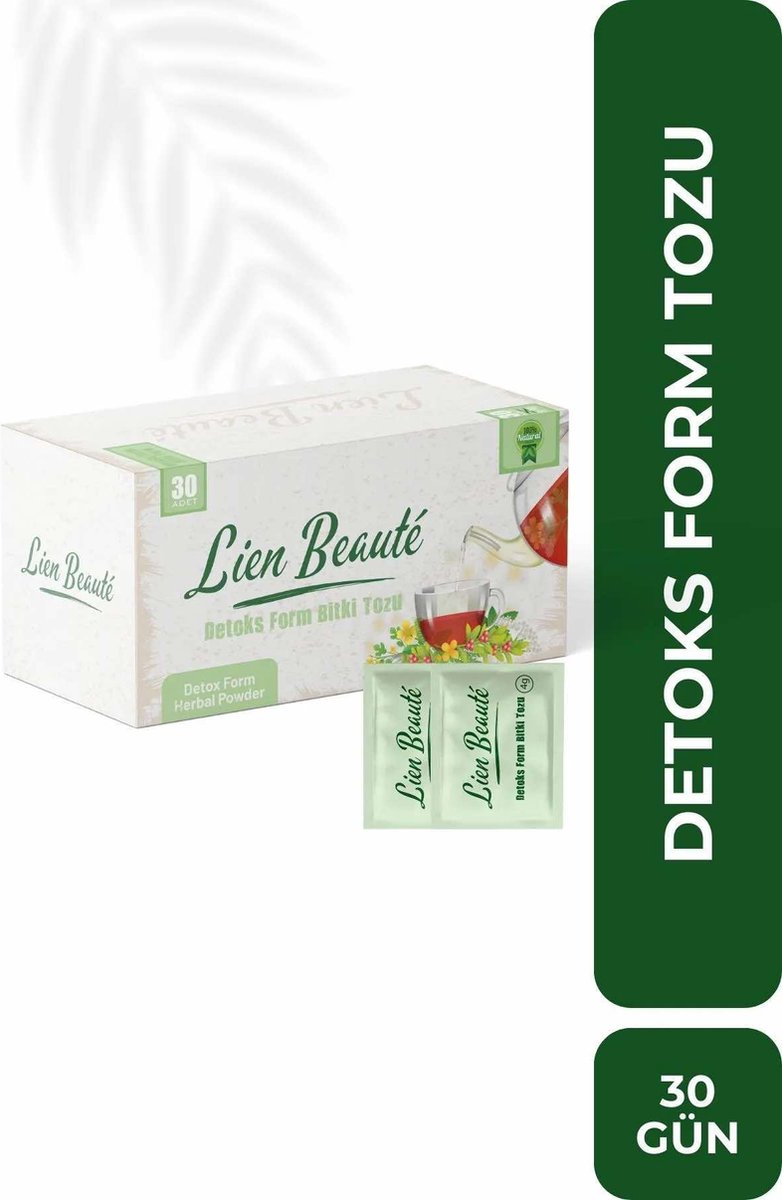 Goedkoopste Lien Beaute Afslank- en gewichtsverlieshulpmiddel en dieetondersteuning Detox Form theepoeder 30 stuks forx5
