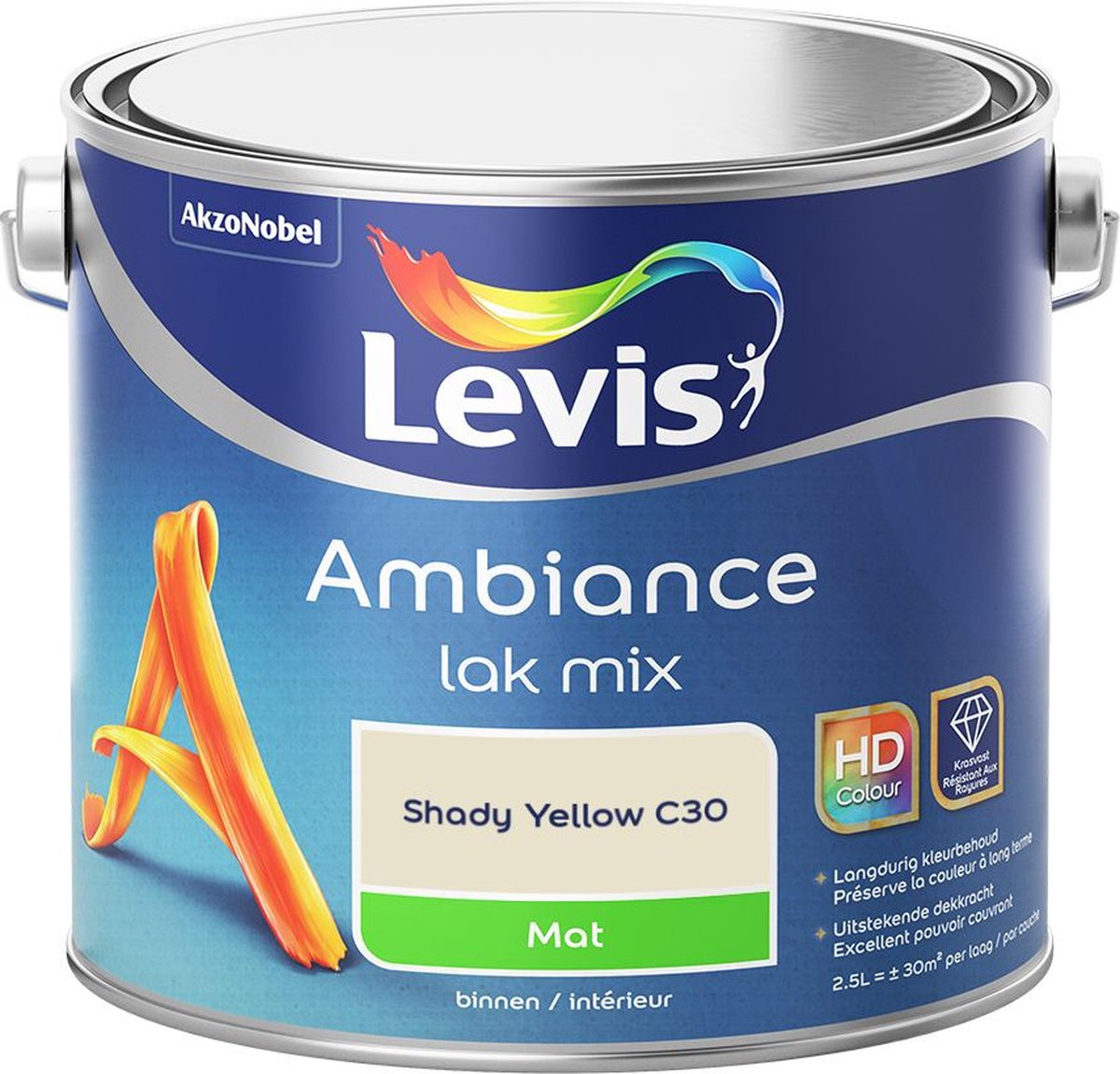 Levis - Ambiance Lak Mat Mix - Shady Yellow C30 - Mengverf - 2,5 L
