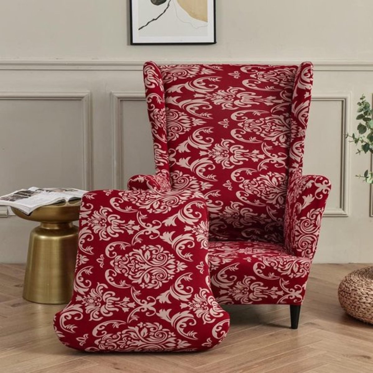 Stoelhoezen van geplet fluweel voor eetkamerstoelen, XL, 2/4/6 stuks, beschermende stoelhoes, elastische stoelbeschermer voor eetkamer, bruiloft, diner, feest, decoratie (grijs-G, 6 stuks (XL