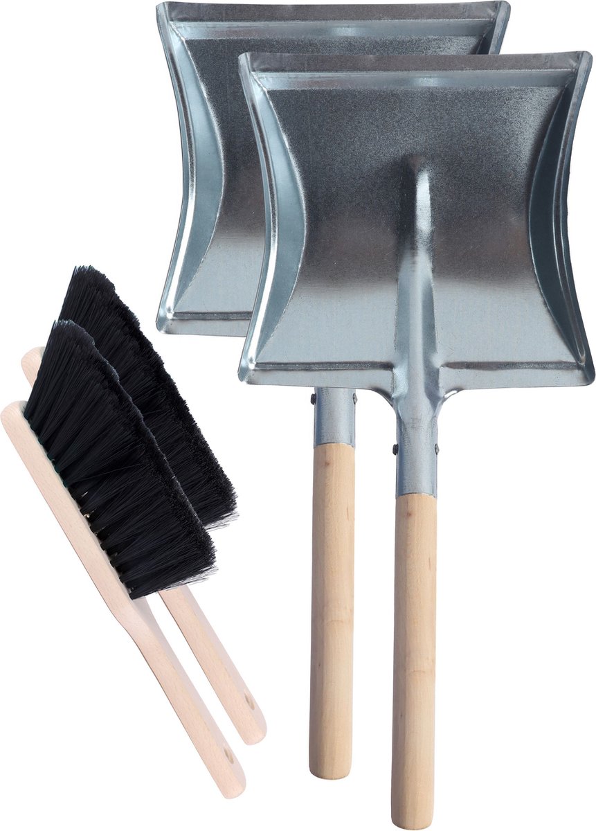 Goedkoopste Garronda Stoffer en Blik – Handveger - Open Haard – Zwart - GD-WAL-MAD-DustpanBrush