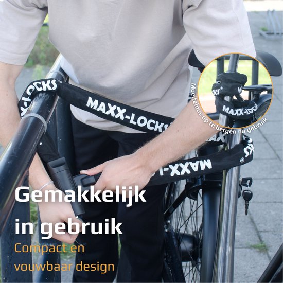 Maxx-Locks Picton Kettingslot - Art 2 Fietslot - Ketting van 8,3 mm Dikke Schakels - Slot met ART keurmerk - Geschikt voor Electrische Fiets en Fatbike - 180 cm van Maxx-Locks — afbeelding 5