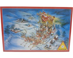 Kerstman Arreslee Puzzel 1000 stukjes Piatnik