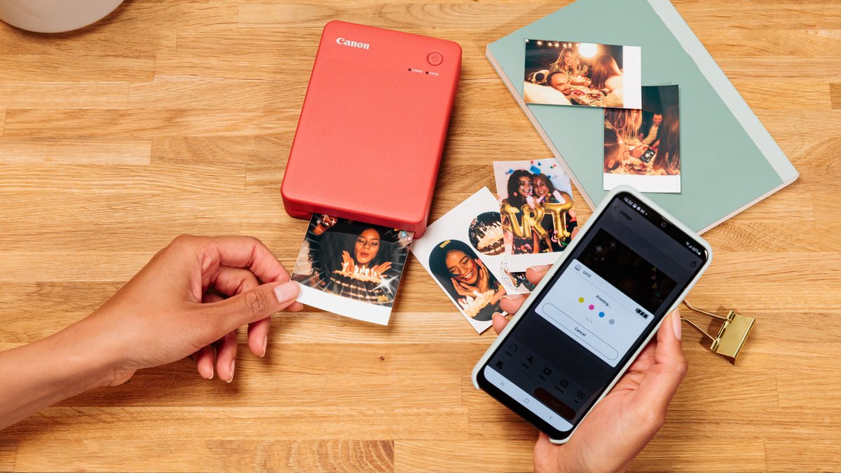 Canon SELPHY QX20 - Mobiele Fotoprinter - Draadloos - Terracotta Rood — afbeelding 3
