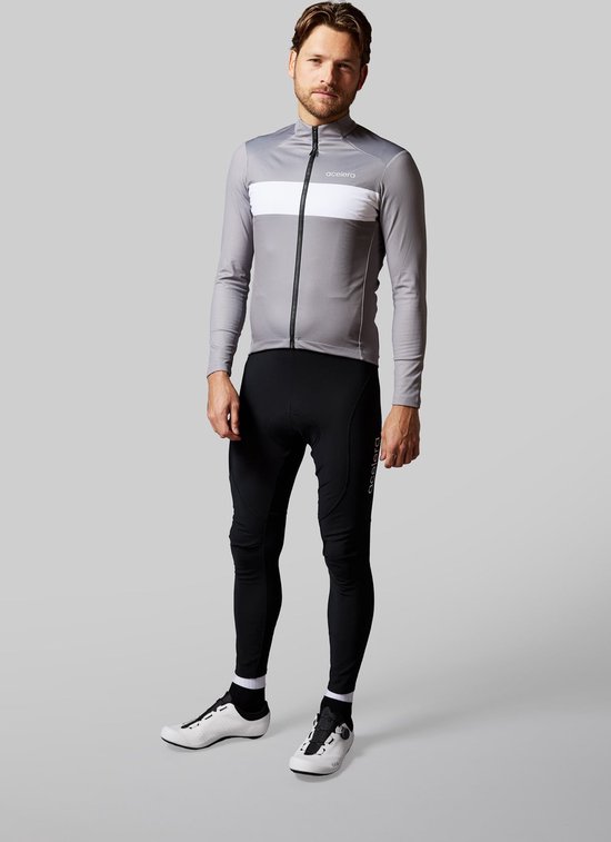 RMane Heren fietskleding set fleece fietsshirt lange mouwen winddicht