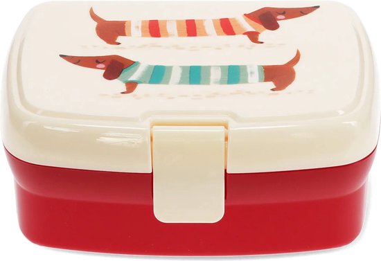 Lunchbox met tray - teckels - Rex London