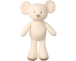 Nattou TEDDY Knuffel - Muis - 34 cm - Ecru