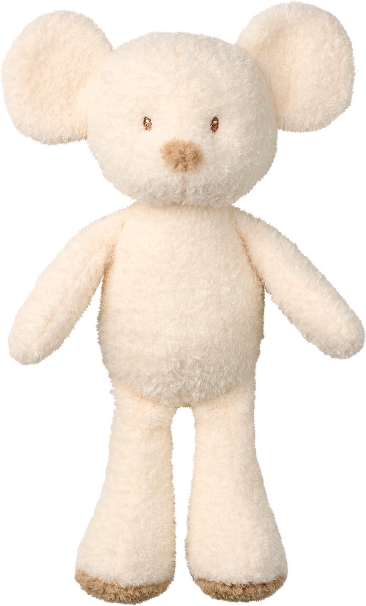 Nattou TEDDY Knuffel - Muis - 34 cm - Ecru