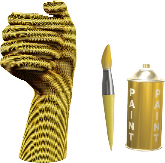 CARTONIC- Hand Vase- 3D puzzel- Speelgoed - DIY- Creatief - Karton - Voor kinderen en volwassenen