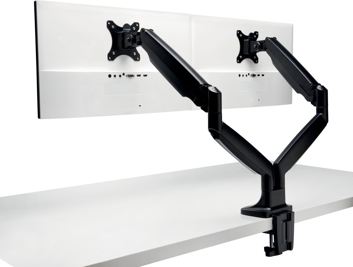 Kensington SmartFit® Monitorarm - One-Touch in hoogte verstelbare Dubbele Monitorarm - 13 tot 34 inch - Tot 9kg