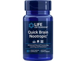 Life Extension - Quick Brain Nootropic - 30 Capsules - Nootropic Formule - Voedingssupplementen