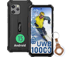 Blackview BV8900 Pro - Robuuste Smartphone - Met UWB Tag - 16GB RAM - 256GB - 10000mAh - Octa Core - 6,5 inch FHD+ 2.4K - 4G Dual SIM - IP68 Waterdicht - Outdoor Mobiele Telefoon - NFC GPS - Zwart