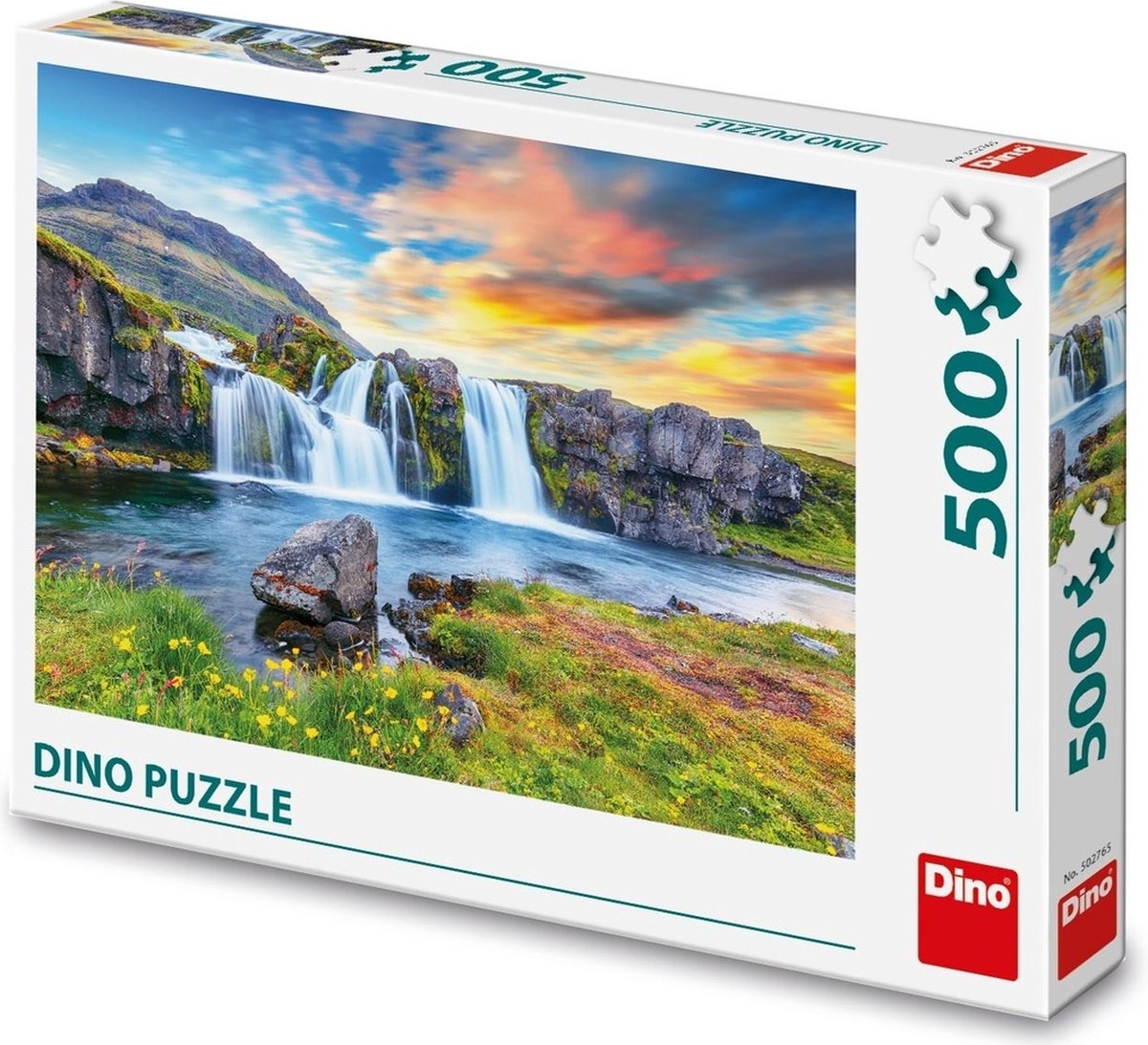 Dino puzzel van Ijslandse watervallen 500 stukjes