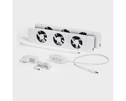 SpeedComfort Radiator Ventilator Duo set - Energiezuinig – 2 x zo snel warm - Tot 22% energiebesparing – Simpel te plaatsen – Fluisterstil - Nederlands product - Wit
