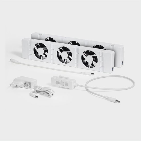 SpeedComfort Radiator Ventilator Duo set – Universeel - Geschikt voor standaard, smalle en enkelplaats radiatoren en convectoren – Magnetisch