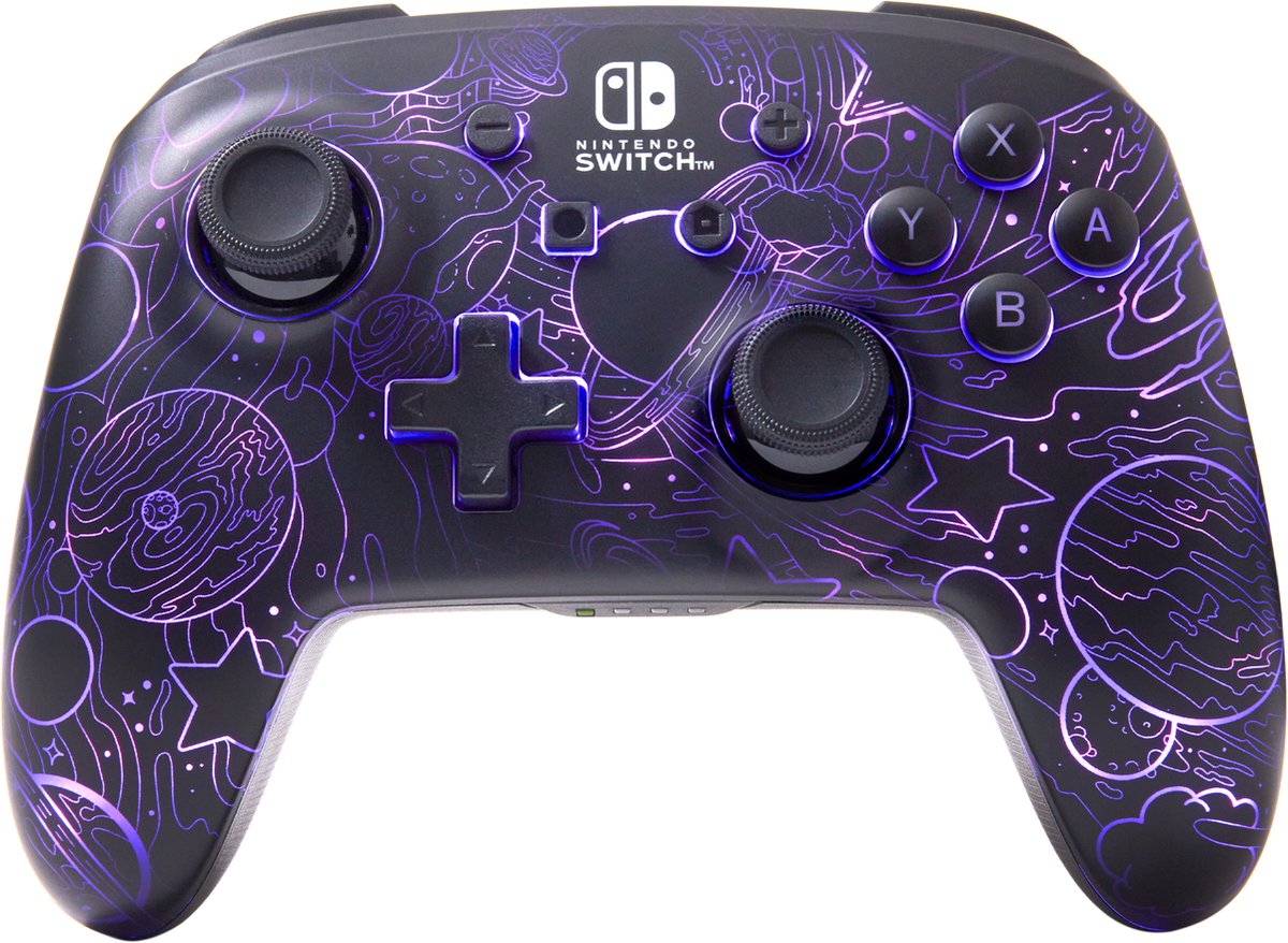 PowerA Verbeterde Draadloze Controller voor Nintendo Switch met Lumectra - Galaxy