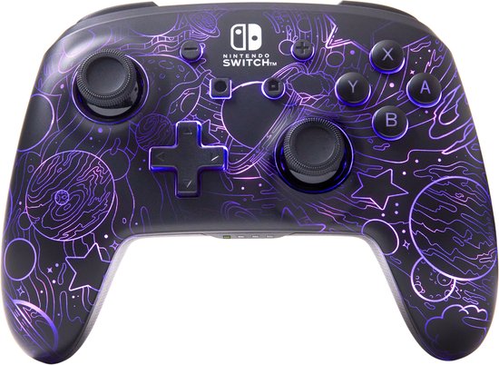 Manette sans fil améliorée PowerA pour Nintendo Switch avec Lumectra - Galaxy