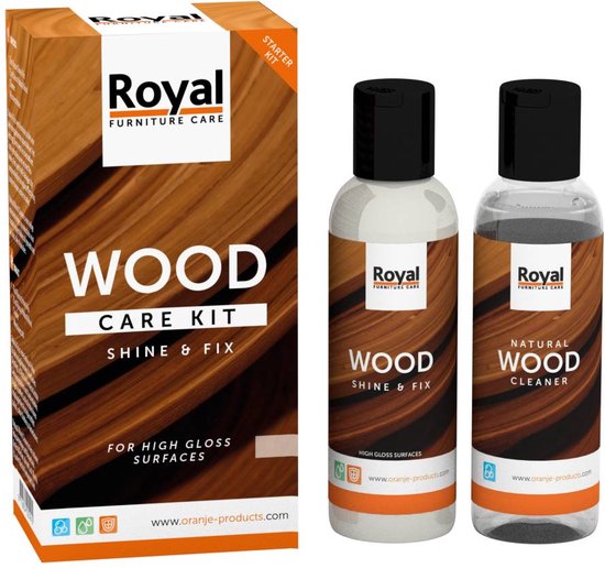 Wood Shine & fix en cleaner kit 2x75ml