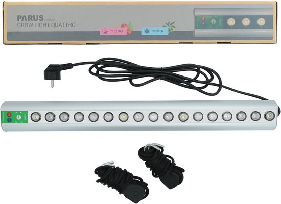 Parus by Venso Kweeklamp plantenarmatuur GrowLight Quattro 30W, stimulatie van...