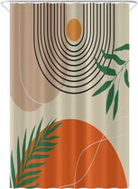 Loti Living Douchegordijn Anti Schimmel – Textured Art - Inclusief ringen – Waterdicht - Polyester - Douchegordijn 120x200 cm