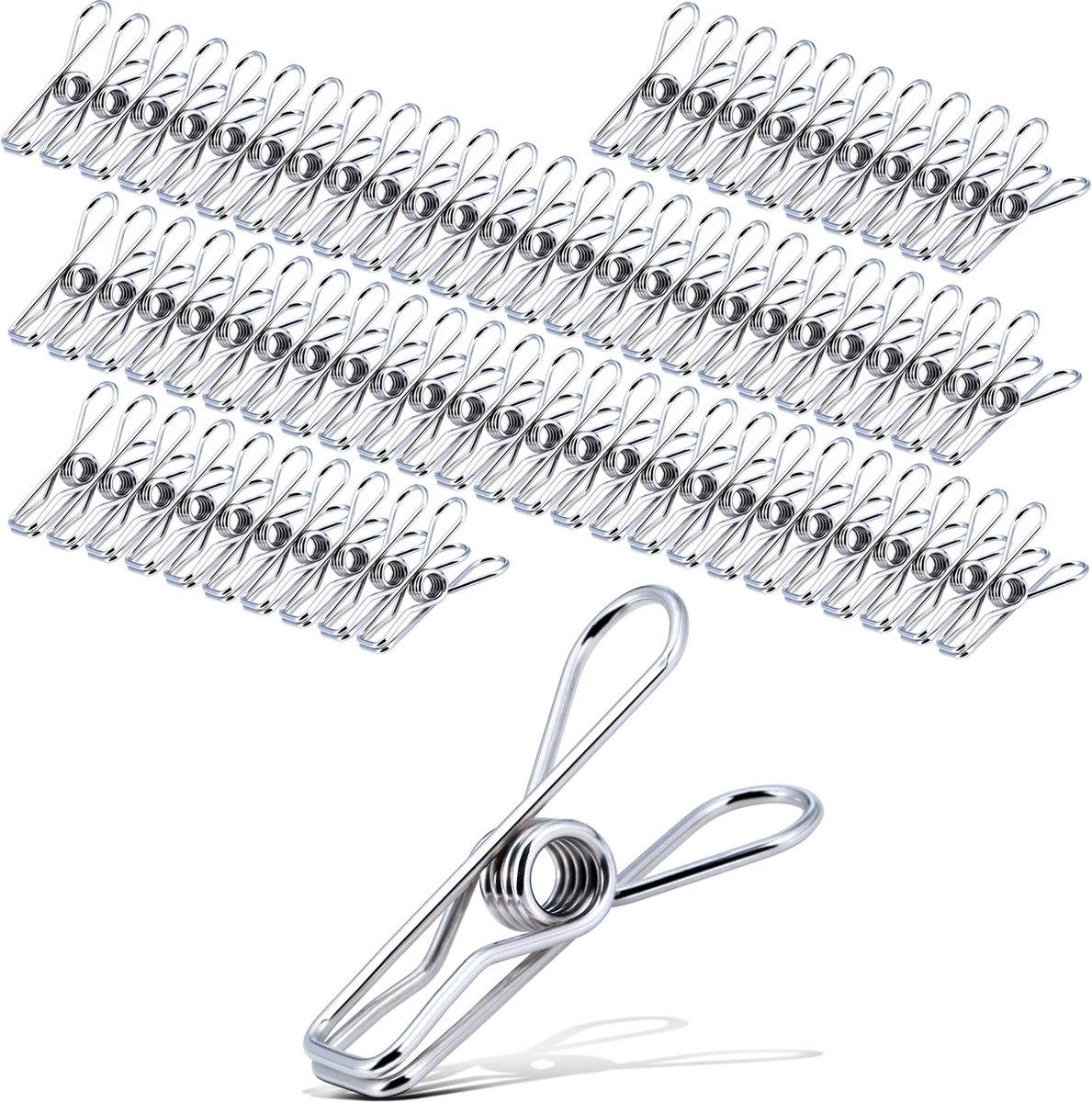 Goedkoopste JGS ® Roestvrijstalen Metalen Clips voor Veelzijdig Gebruik Kleding, Kamperen en Meer