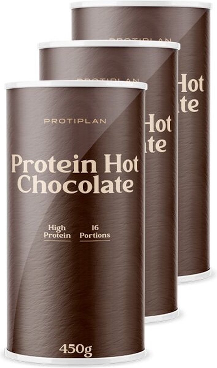 Goedkoopste Protiplan | Protein Hot Chocolate | 3 Stuks | 3 x 450 gram