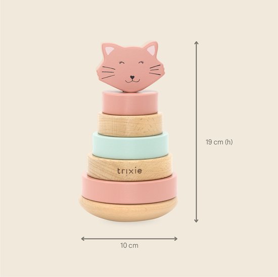 Trixie Wooden stacking toy - Mrs. Cat van Trixie — afbeelding 4