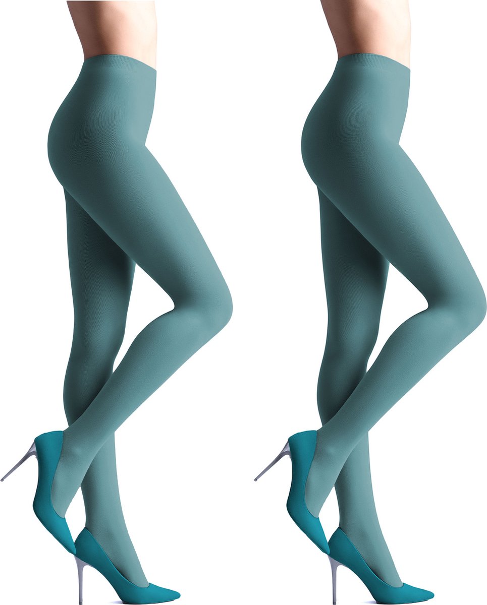 Giulia - Samba 40den (Multipack) Opaque Panty - Munt - L