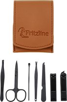 Fritzline 7 delige Manicure Set - Nagelknipper - Nagelvijl - Wenkbrauw Schaartje - Manicure Set