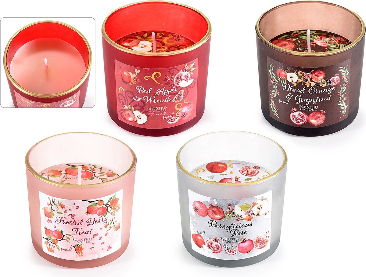 Geurkaarsen - kerstgeuren - wintergeuren - Set van 4